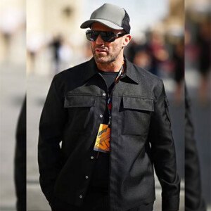2023 F1 Abu Dhabi Grand Prix Jason Statham Black Denim Jacket