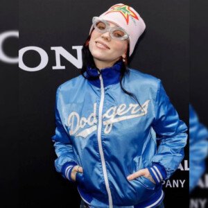 Los Angeles Billie Eilish Dodgers Blue Varsity Jacket