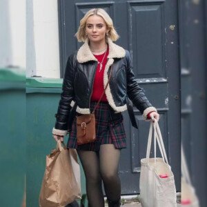 Ruby Sunday Black Shearling Jacket Doctor Who S14