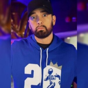 Eminem Barry Sanders Blue Hoodie