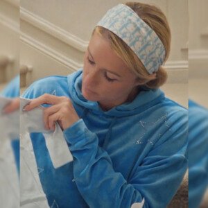 Paris Hilton Blue Star Embellished Hoodie Paris In Love S02