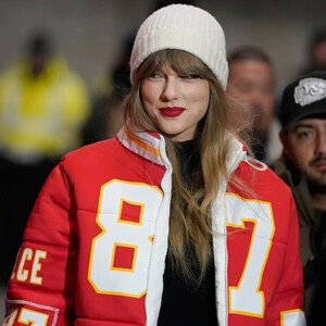 Kansas City Chiefs 49ers Taylor Swift Kelce 87 Red Puffer Coat
