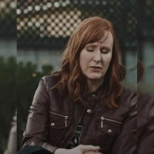 Jena Mroz The Night Of The Harvest 2024 Brown Leather Jacket