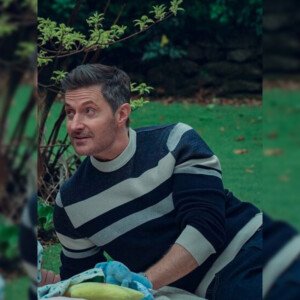 Richard Armitage Fool Me Once 2024 Striped Sweater