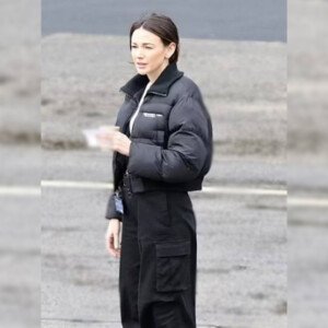 Fool Me Once Maya Stern Black Puffer Jacket