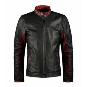 Mens Retro Black Leather Jacket