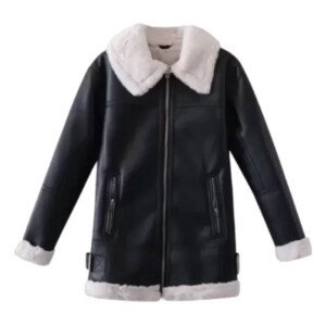 Women B3 Shearling Leather Coat