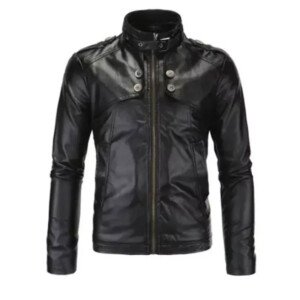Women Black Leather Motorcycle Jacket