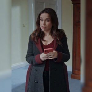 A Merry Scottish Christmas Lacey Chabert Trench Coat