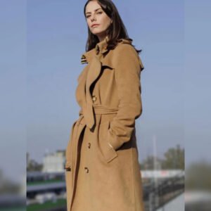 The Gentlemen 2024 Kaya Scodelario Brown Trench Coat