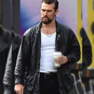 5lbs Of Pressure 2024 Alex Pettyfer Black Leather Jacket