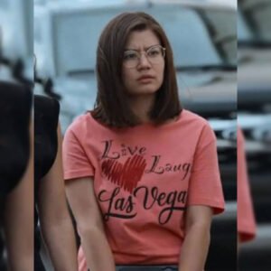 Obliterated Maya Lerner Live Laugh Las Vegas Pink T-Shirt