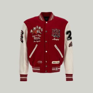 AMIRI Red Letterman Jacket