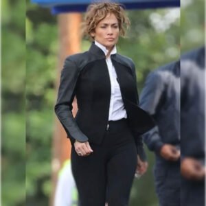 Atlas 2024 Jennifer Lopez Black Jacket