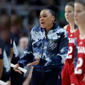 Dawn Staley Blue Camo Bomber Jacket