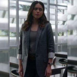 The Rookie S06 Alyssa Diaz Plaid Blazer