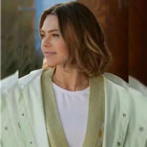 An Easter Bloom 2024 Aimee Teegarden Mint Green Jacket